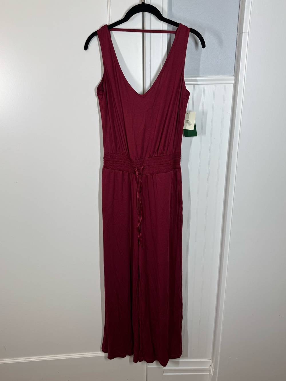 Halara Cowl Backless Sleeveless Drawstring Casual Jumpsuit with Pockets sz small